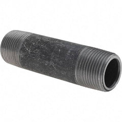 Value Collection - 3/4" Diam x 3-1/2" Long Steel Black Pipe Nipple - Threaded - Top Tool & Supply