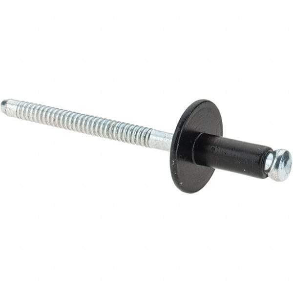 Made in USA - Aluminum Peel Blind Rivet - Aluminum Mandrel, 0.046" to 0.0203" Grip, 3/16" Head Diam, - Top Tool & Supply