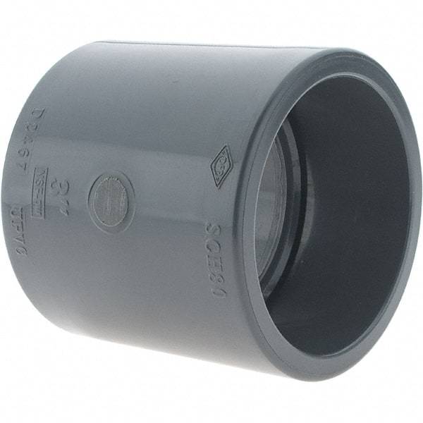 Value Collection - 3" PVC Plastic Pipe Coupling - Slip x Slip End Connections - Top Tool & Supply