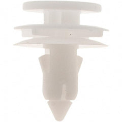 Value Collection - 7mm Hole Diam, Plastic Panel Rivet - 15mm Length Under Head, 7mm Material Thickness - Top Tool & Supply