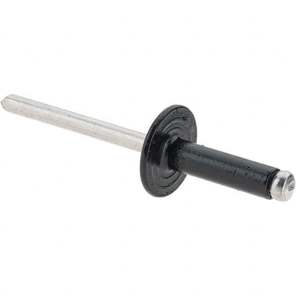 Made in USA - Aluminum Open End Blind Rivet - Aluminum Mandrel, 3/16" Head Diam, - Top Tool & Supply