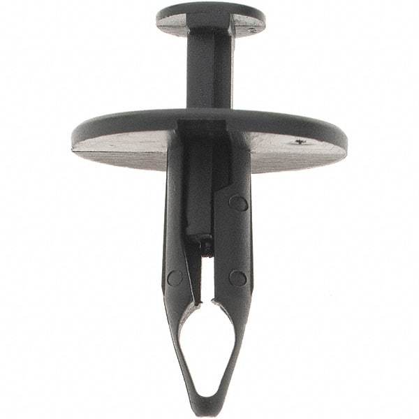 Value Collection - 8mm Hole Diam, Keyhole Shank, Nylon Panel Rivet - 1" Length Under Head, 5.8mm Material Thickness - Top Tool & Supply