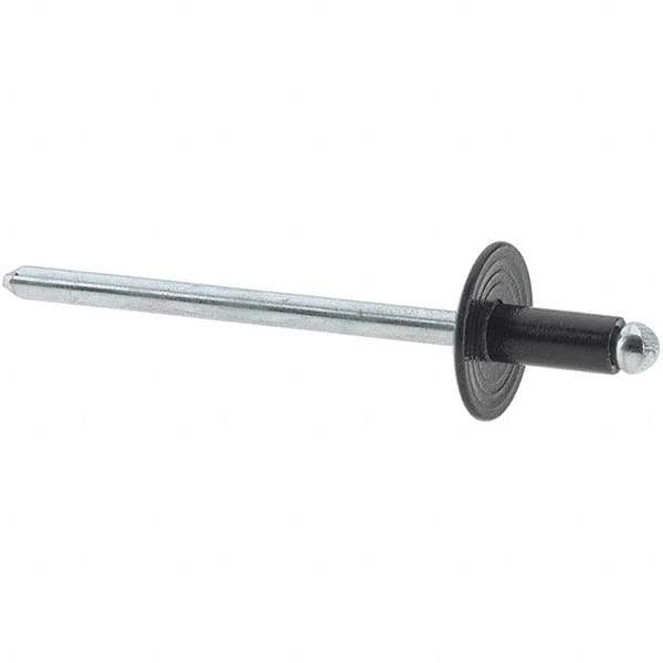 Value Collection - Steel Peel Blind Rivet - Steel Mandrel, 1/8" to 3/16" Grip, - Top Tool & Supply