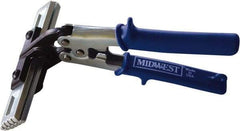 Midwest Snips - 10" OAL Offset Hand Seamer for HVAC - 1" Jaw Width, 2" Jaw Depth - Top Tool & Supply