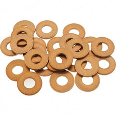 Value Collection - 1/4" Screw, Silicon Bronze Standard Flat Washer - 5/16" ID x 11/16" OD, 1-1/16" Thick - Top Tool & Supply