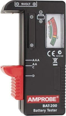 Amprobe - 0.9 VAC to 9 VAC, Battery Tester - Analog Display - Top Tool & Supply