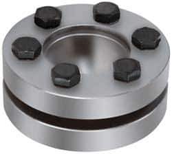 Climax Metal Products - M6 Thread, 68mm Bore Diam, 4.528" OD, Shaft Locking Device - 10 Screws, 23,722 Lb Axial Load, 4.528" OAW, 0.906" Thrust Ring Width, 2,646 Ft/Lb Max Torque - Top Tool & Supply