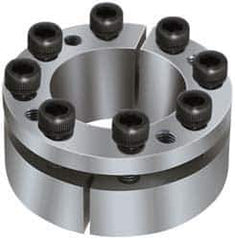 Climax Metal Products - M10 Thread, 3-7/16" Bore Diam, 5.118" OD, Shaft Locking Device - 9 Screws, 34,204 Lb Axial Load, 5.118" OAW, 0.945" Thrust Ring Width - Top Tool & Supply