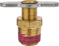 Value Collection - Steel Wing Nut Valve Drain Cock & Shutoff Valve - 1/2 Thread, 200 Max psi - Top Tool & Supply