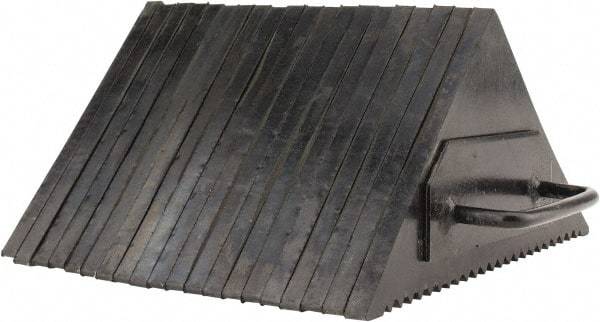 Value Collection - 10" Wide x 7-1/2" High x 10" Deep, Rubber Wheel Chock - Type A - Top Tool & Supply