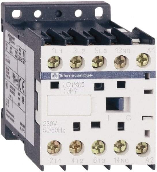 Schneider Electric - 3 Pole, 230 to 240 Coil VAC at 50/60 Hz, 16 Amp at 690 VAC, 20 Amp at 440 VAC and 9 Amp at 440 VAC, IEC Contactor - CSA, RoHS Compliant, UL Listed - Top Tool & Supply