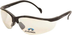 PYRAMEX - +1.5, Indoor/Outdoor Mirror Lenses, Scratch Resistant, Framed Magnifying Safety Glasses - UV Protection, Adjustable Temples, Black Nylon Frame, ANSI Z87.1, CSA Z94.3-07 - Top Tool & Supply