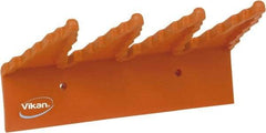 Vikan - 22 Lb, 6-1/2" Wide, 2-1/2" High, Polypropylene, Wall Bracket - 9-1/2" Long, 3 Holders - Top Tool & Supply