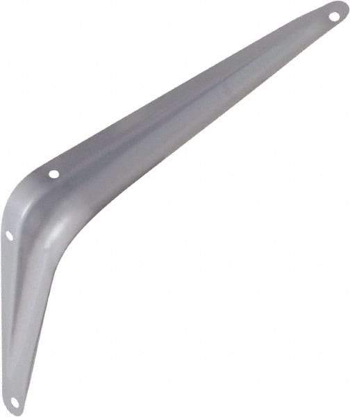 National Mfg. - 100 Lb Capacity, Gray Shelf Brackets - 6" Long x 8" High x 1.667" Wide - Top Tool & Supply