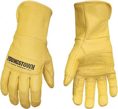 Youngstown - Size L, Leather or Synthetic Leather, Arc Flash Gloves - Unlined, 20.8 cal/Sq cm Max Arc Protection, HRC 2, NFPA70E - Top Tool & Supply