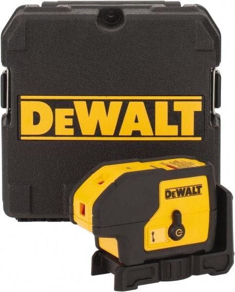 DeWALT - 3 Beam 100' Max Range Self-Leveling Laser - Red Beam, 1/8" at 30' Accuracy, 5" Long x 2-1/4" Wide x 3-3/4" High - Top Tool & Supply