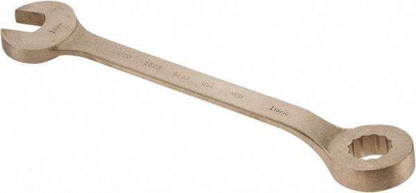 Ampco - 1-13/16" 12 Point Offset Combination Wrench - 15° Offset Angle, 22-3/4" OAL, Aluminum Bronze, Plain Finish - Top Tool & Supply