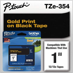 Brother - 1" Wide, Black Tape Cassette - For Label Maker - Top Tool & Supply