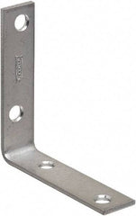 National Mfg. - 3" Long x 3/4" Wide, Steel, Corner Brace - Zinc Plated - Top Tool & Supply