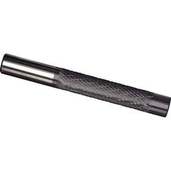 Made in USA - 1/8" Diam, 1" LOC, Solid Carbide Diamond Pattern Router Bit - Right Hand Cut, 3" OAL, 1/8" Shank Diam, Use on Cast Iron, Stainless, Steel, Titanium - Top Tool & Supply