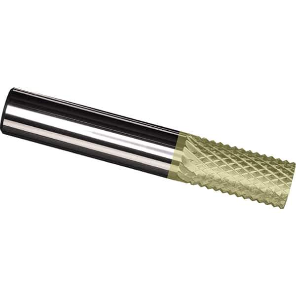 Made in USA - 1/8" Diam, 1/2" LOC, Plain End, Solid Carbide Diamond Pattern Router Bit - Right Hand Cut, 1-1/2" OAL, 1/8" Shank Diam, Use on Carbon & Honeycomb, Carbon Fiber, Composite, Fiberglass, Graphite - Top Tool & Supply