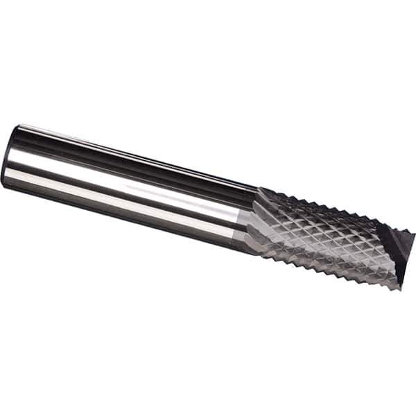 Made in USA - 3/32" Diam, 3/8" LOC, End Mill End, Solid Carbide Diamond Pattern Router Bit - Right Hand Cut, 1-1/2" OAL, 1/8" Shank Diam, Use on Carbon & Honeycomb, Carbon Fiber, Composite, Fiberglass, Graphite - Top Tool & Supply