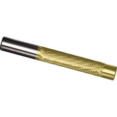 Made in USA - 1/2" Diam, 2" LOC, Solid Carbide Diamond Pattern Router Bit - Right Hand Cut, 4" OAL, 1/2" Shank Diam, Use on Cast Iron, Stainless, Steel, Titanium - Top Tool & Supply