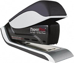 PaperPro - 25 Sheet Half Strip Stapler - Black/Silver - Top Tool & Supply