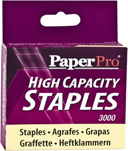 PaperPro - 3/8" Leg Length, Steel High Capacity Staples - 65 Sheet Capacity, For Use with PaperPros 1200 & 1210 - Top Tool & Supply