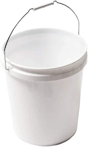 SEYMOUR-MIDWEST - 5 Gal, Plastic Round White Bucket & Pail Kit - Handle Included - Top Tool & Supply