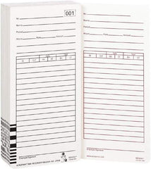 Acroprint Time Recorder - 9/10" High x 3-2/5" Wide Weekly Time Cards - White, Use with Acroprint Model ES1000 - Top Tool & Supply