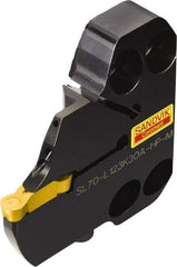 Sandvik Coromant - SL70-R/L123..A-HP-M Insert, 17mm Head Length, Modular Grooving Cutting Unit Head - Left Hand Cut, System Size 70, Through Coolant, Series CoroCut 1-2 - Top Tool & Supply