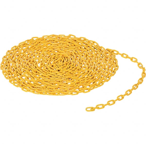 Vestil - Barrier Rope & Chain Type: Bollard; Chain Color: Yellow - Top Tool & Supply