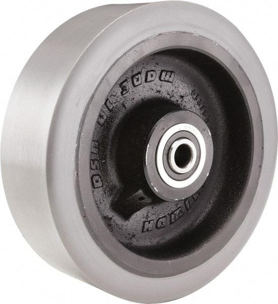 Hamilton - 10 Inch Diameter x 3 Inch Wide, Polyurethane on Cast Iron Caster Wheel - 4,000 Lb. Capacity, 3-1/2 Inch Hub Length, 3/4 Inch Axle Diameter, Tapered Roller Bearing - Top Tool & Supply