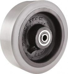 Hamilton - 10 Inch Diameter x 3 Inch Wide, Polyurethane on Cast Iron Caster Wheel - 4,000 Lb. Capacity, 3-1/2 Inch Hub Length, 3/4 Inch Axle Diameter, Tapered Roller Bearing - Top Tool & Supply