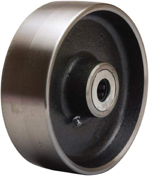 Hamilton - 6 Inch Diameter x 2 Inch Wide, Forged Steel Caster Wheel - 2,000 Lb. Capacity, 2-1/4 Inch Hub Length, 1 Inch Axle Diameter, Straight Roller Bearing - Top Tool & Supply