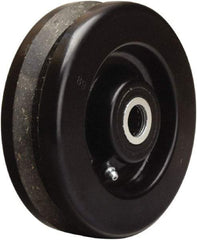 Hamilton - 6 Inch Diameter x 2 Inch Wide, Phenolic Caster Wheel - 750 Lb. Capacity, 2-3/16 Inch Hub Length, 3/4 Inch Axle Diameter, Straight Roller Bearing - Top Tool & Supply