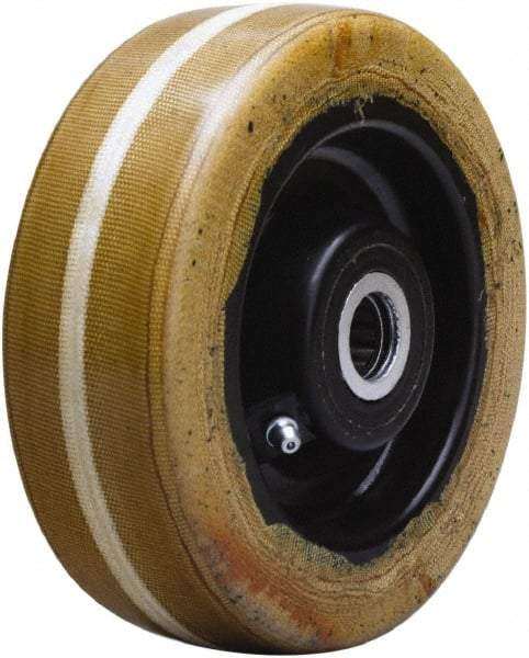 Hamilton - 6 Inch Diameter x 2 Inch Wide, Phenolic Caster Wheel - 1,500 Lb. Capacity, 2-3/16 Inch Hub Length, 1-7/16 Inch Axle Diameter, Plain Bore Bearing - Top Tool & Supply