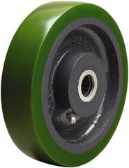 Hamilton - 6 Inch Diameter x 1-1/2 Inch Wide, Polyurethane on Cast Iron Caster Wheel - 850 Lb. Capacity, 1-3/4 Inch Hub Length, 5/8 Inch Axle Diameter, Straight Roller Bearing - Top Tool & Supply