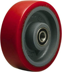 Hamilton - 5 Inch Diameter x 2 Inch Wide, Polyurethane on Cast Iron Caster Wheel - 1,250 Lb. Capacity, 2-1/4 Inch Hub Length, 3/4 Inch Axle Diameter, Tapered Roller Bearing - Top Tool & Supply