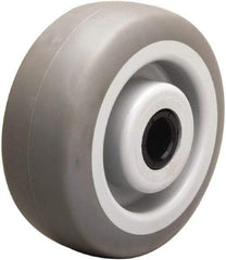 Hamilton - 5 Inch Diameter x 2 Inch Wide, Rubber on Thermoplastic Caster Wheel - 350 Lb. Capacity, 2-3/16 Inch Hub Length, 3/4 Inch Axle Diameter, Delrin Bearing - Top Tool & Supply