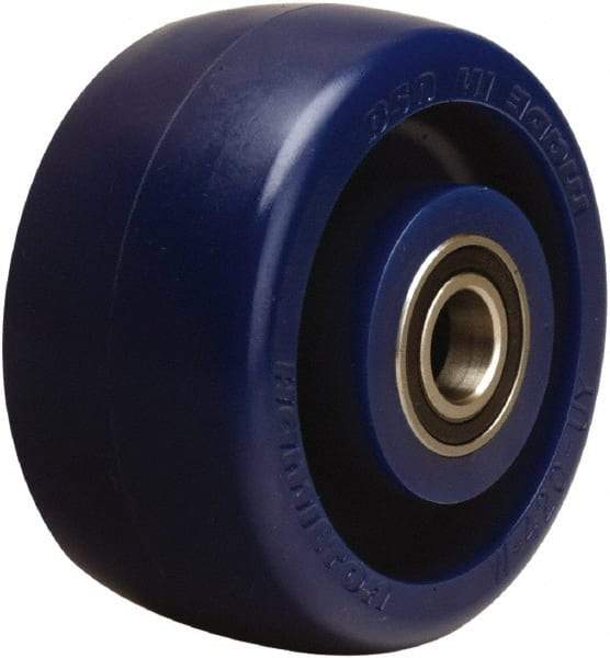 Hamilton - 4 Inch Diameter x 2 Inch Wide, Polyurethane Caster Wheel - 750 Lb. Capacity, 2-7/16 Inch Hub Length, 1/2 Inch Axle Diameter, Sealed Precision Ball Bearing - Top Tool & Supply