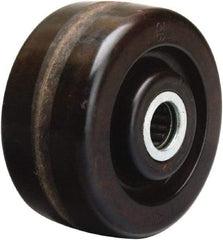 Hamilton - 4 Inch Diameter x 2 Inch Wide, Phenolic Caster Wheel - 800 Lb. Capacity, 2-3/16 Inch Hub Length, 1-3/16 Inch Axle Diameter, Plain Bore Bearing - Top Tool & Supply