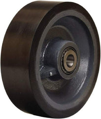 Hamilton - 12 Inch Diameter x 4 Inch Wide, Polyurethane on Forged Steel Caster Wheel - 7,800 Lb. Capacity, 4-1/4 Inch Hub Length, 1-1/4 Inch Axle Diameter, Straight Roller Bearing - Top Tool & Supply