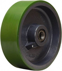 Hamilton - 12 Inch Diameter x 4 Inch Wide, Polyurethane on Cast Iron Caster Wheel - 4,800 Lb. Capacity, 4-1/4 Inch Hub Length, 1-1/4 Inch Axle Diameter, Tapered Roller Bearing - Top Tool & Supply