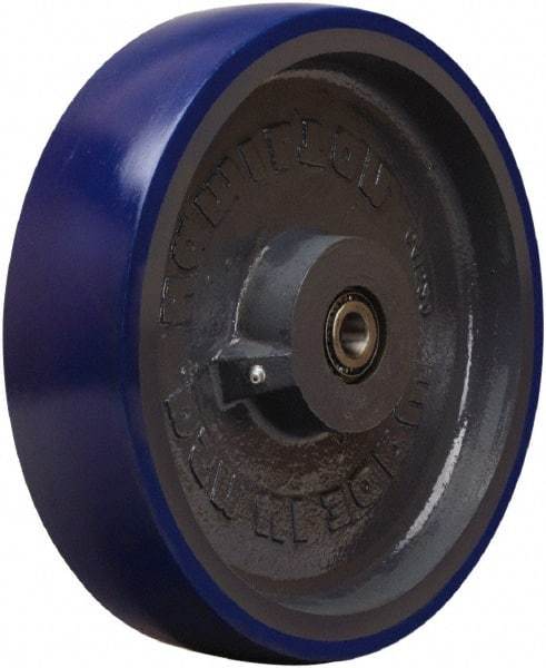 Hamilton - 12 Inch Diameter x 3 Inch Wide, Polyurethane on Cast Iron Caster Wheel - 2,800 Lb. Capacity, 3-1/2 Inch Hub Length, 3/4 Inch Axle Diameter, Sealed Precision Ball Bearing - Top Tool & Supply