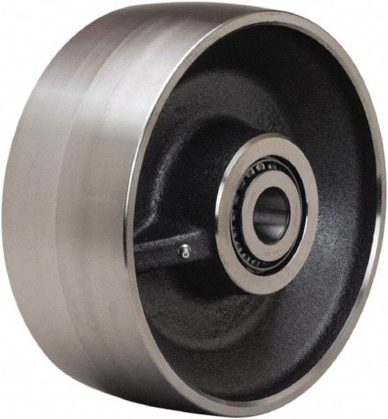 Hamilton - 10 Inch Diameter x 4 Inch Wide, Forged Steel Caster Wheel - 7,500 Lb. Capacity, 4-1/4 Inch Hub Length, 1-1/4 Inch Axle Diameter, Straight Roller Bearing - Top Tool & Supply