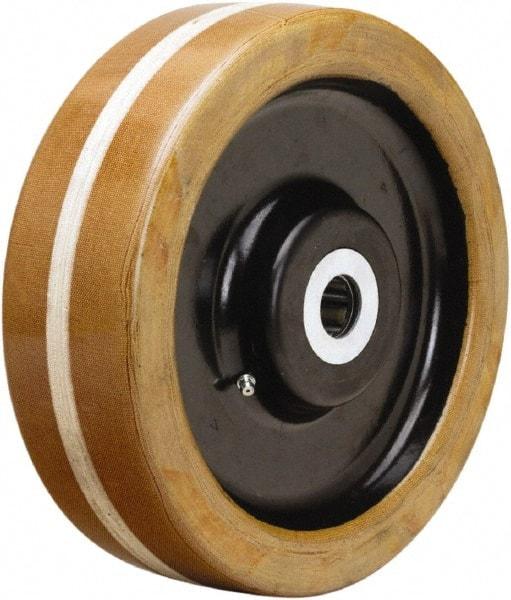 Hamilton - 10 Inch Diameter x 3 Inch Wide, Phenolic Caster Wheel - 3,600 Lb. Capacity, 3-1/4 Inch Hub Length, 1-15/16 Inch Axle Diameter, Plain Bore Bearing - Top Tool & Supply