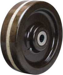 Hamilton - 12 Inch Diameter x 3 Inch Wide, Phenolic Caster Wheel - 3,500 Lb. Capacity, 3-1/4 Inch Hub Length, 1-1/4 Inch Axle Diameter, Straight Roller Bearing - Top Tool & Supply