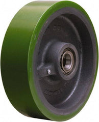 Hamilton - 10 Inch Diameter x 3 Inch Wide, Polyurethane on Cast Iron Caster Wheel - 3,000 Lb. Capacity, 3-1/4 Inch Hub Length, 1-1/4 Inch Axle Diameter, Tapered Roller Bearing - Top Tool & Supply